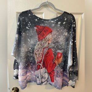 Print on both sides christmas sweater